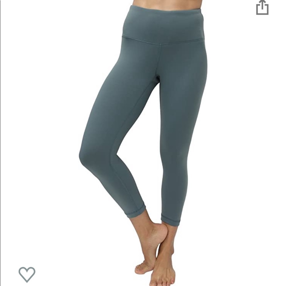 90 DEGREE HIGH WAIST CAPRI LEGGINGS SIZE S SAGE